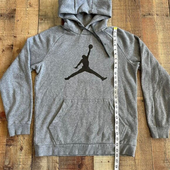 Jordan Nike Jumpman hoodie heather grey with logo Men's M - Picture 6 of 7